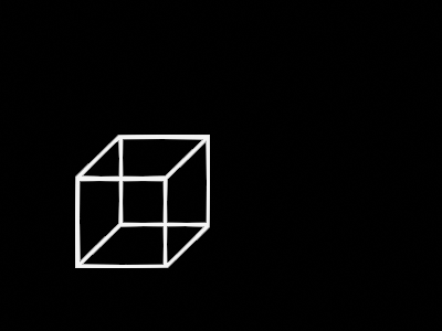cube being stretched into a tesseract