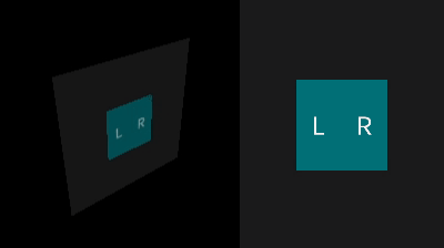 Left and right side of square being mirrored after rotation on XZ plane